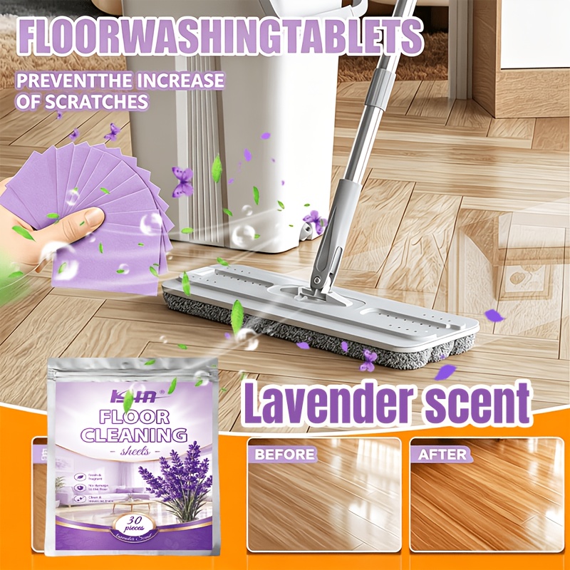 Home Bathroom Floor Tiles - KJM Floor Cleaning Tablets 30Pcs Quick