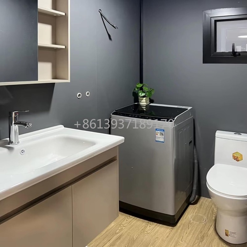 Home Bathroom Layout - Expandable Mobile Tiny Home Prefab Container