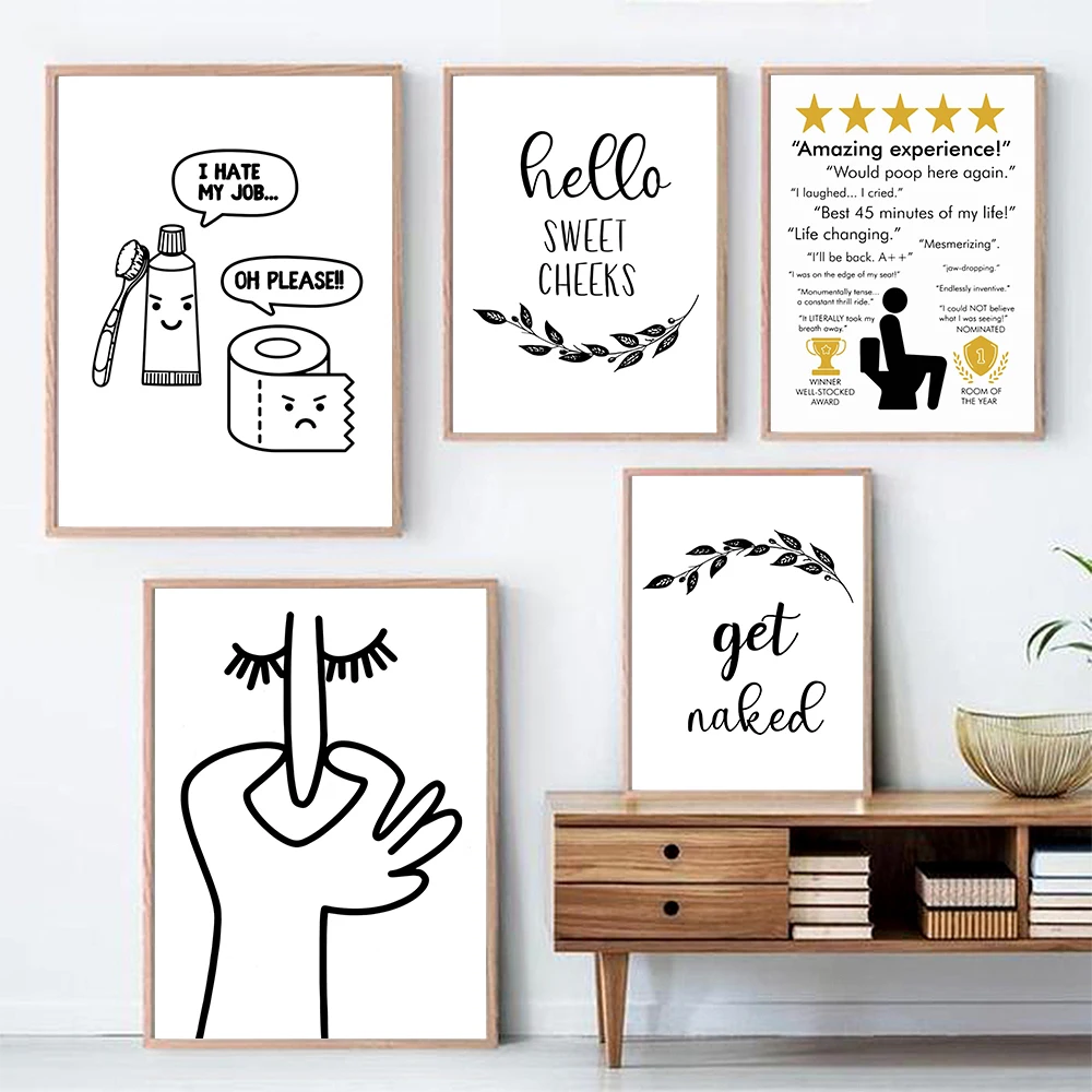 Toilet Humour Bad Smell Cute L - Home Bathroom Rules 评论和价格