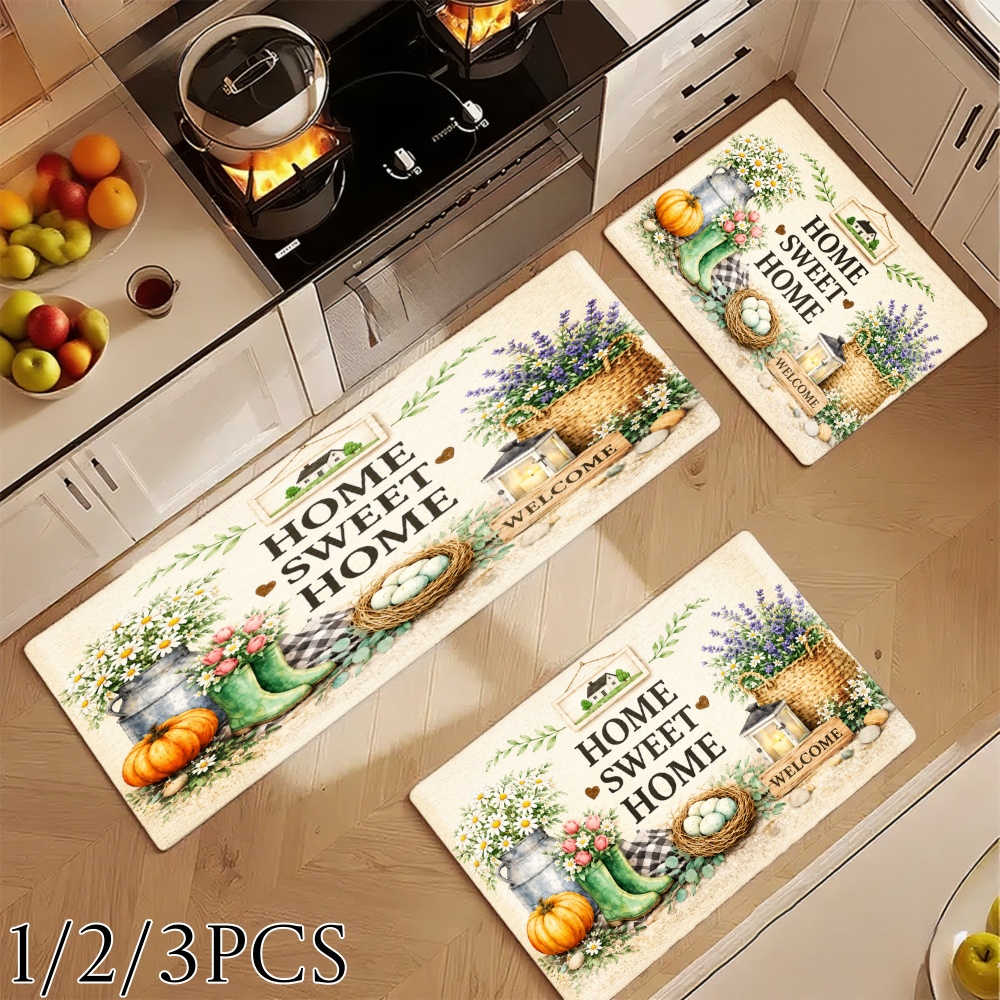 3PC Kitchen Rugs,Home Decorati - Home Bathroom Scene 评论和价格