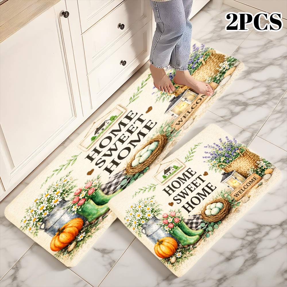 3PC Kitchen Rugs,Home Decorati - Home Bathroom Scene 评论和价格
