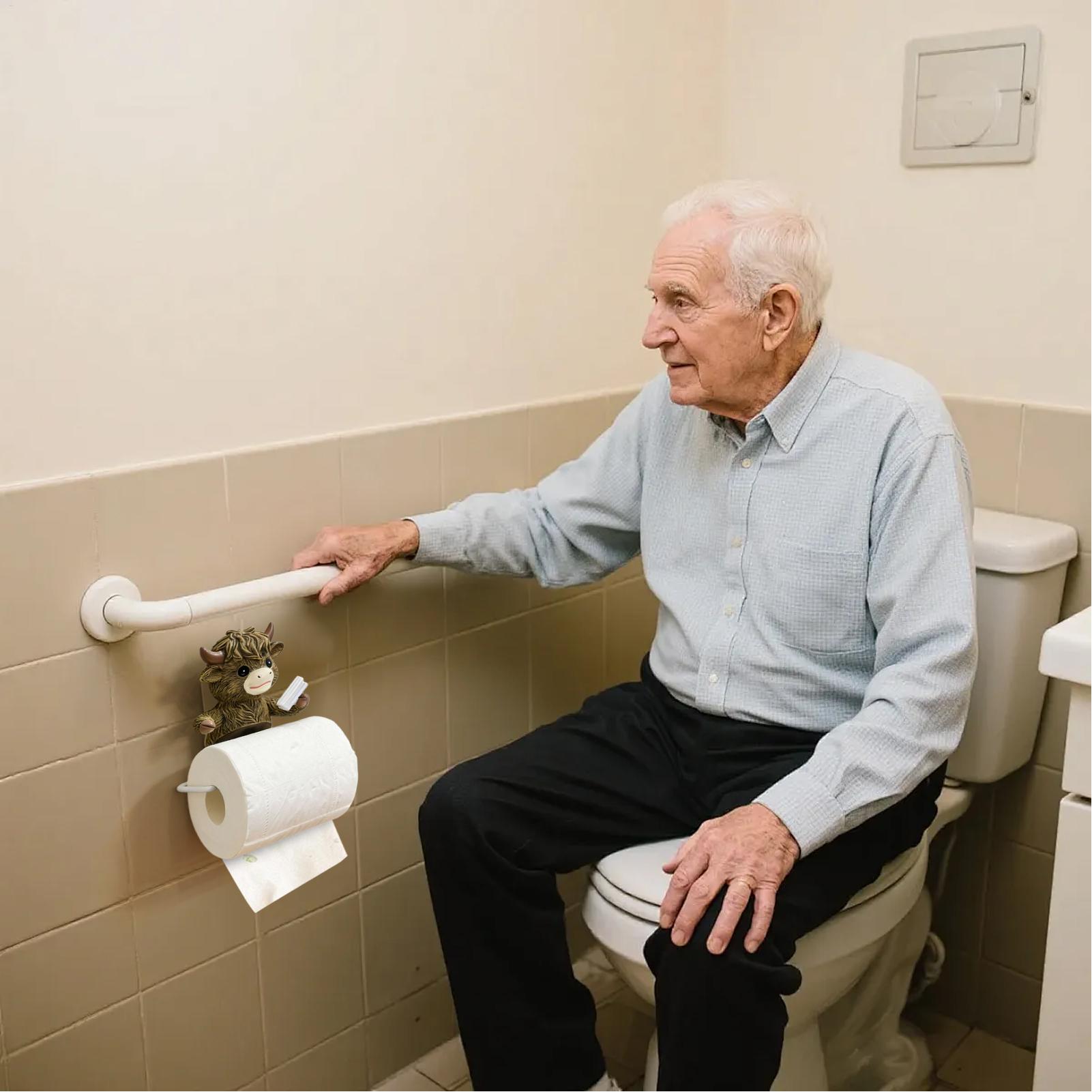 Mount Cow Stand Toilet Roll Ho - Home Bathroom Paper Towel Holder 评论和价格