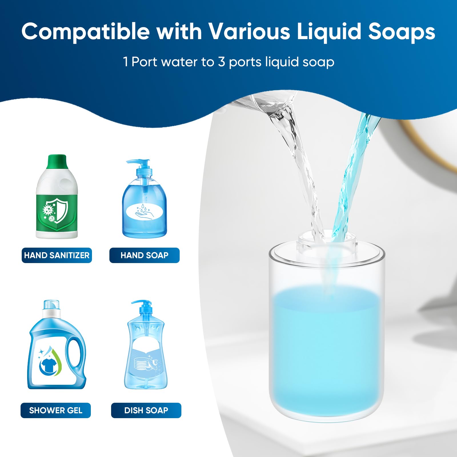 Touchless Automatic Foaming So - Home Bathroom Wall Soap Dispenser 评论和价格