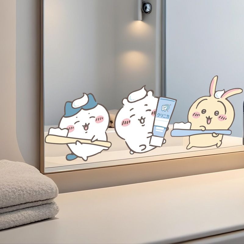 Hot Chiikawa Mirror Stickers S - Home Edit Bathroom 评论和价格