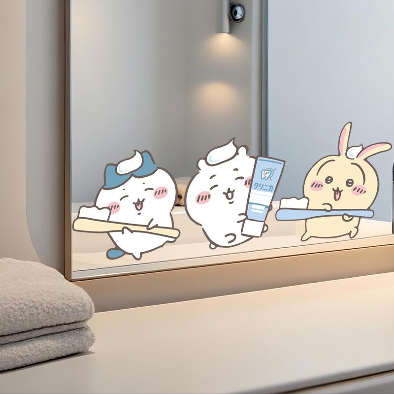 Hot Chiikawa Mirror Stickers S - Home Edit Bathroom 评论和价格