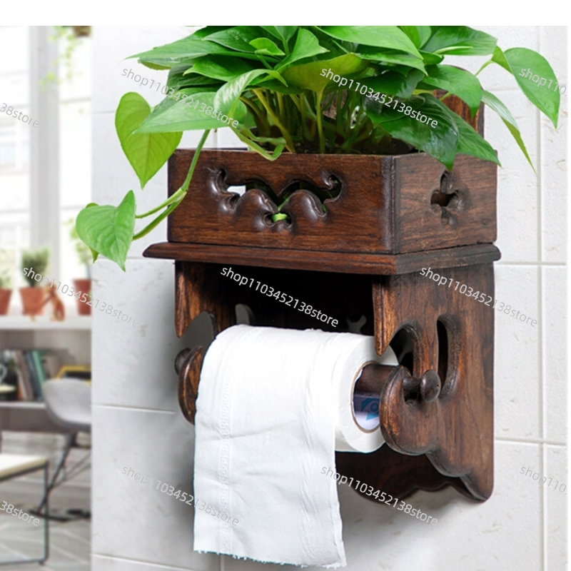 Wooden Paper Towel Holder Toil - Home Bathroom Paper Towel Holder 评论和价格