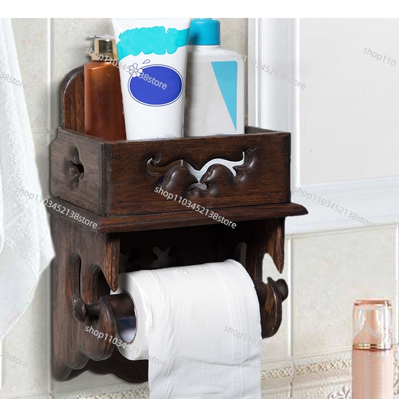 Wooden Paper Towel Holder Toil - Home Bathroom Paper Towel Holder 评论和价格