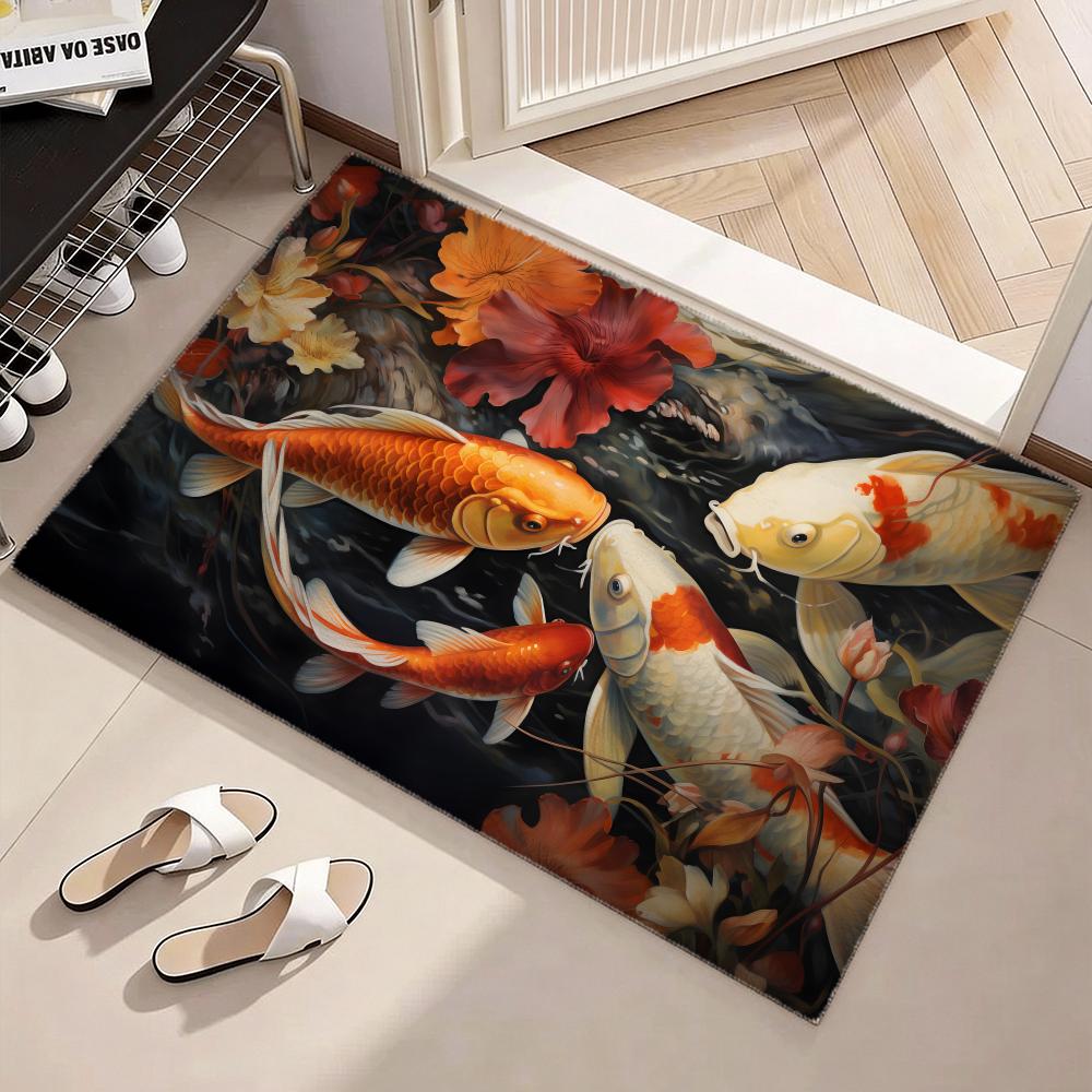Koi fish that bring you good l - Home Goods Bathroom Rugs 评论和价格