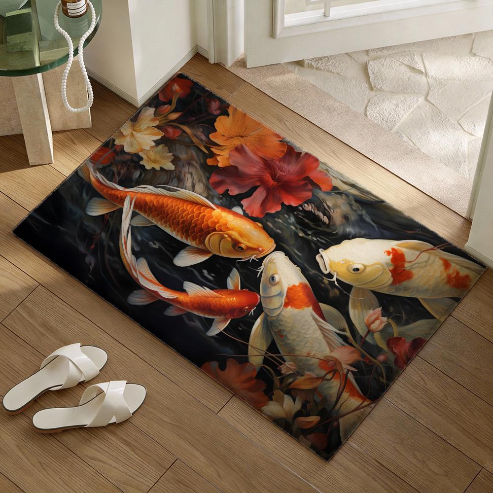 Koi fish that bring you good l - Home Goods Bathroom Rugs 评论和价格