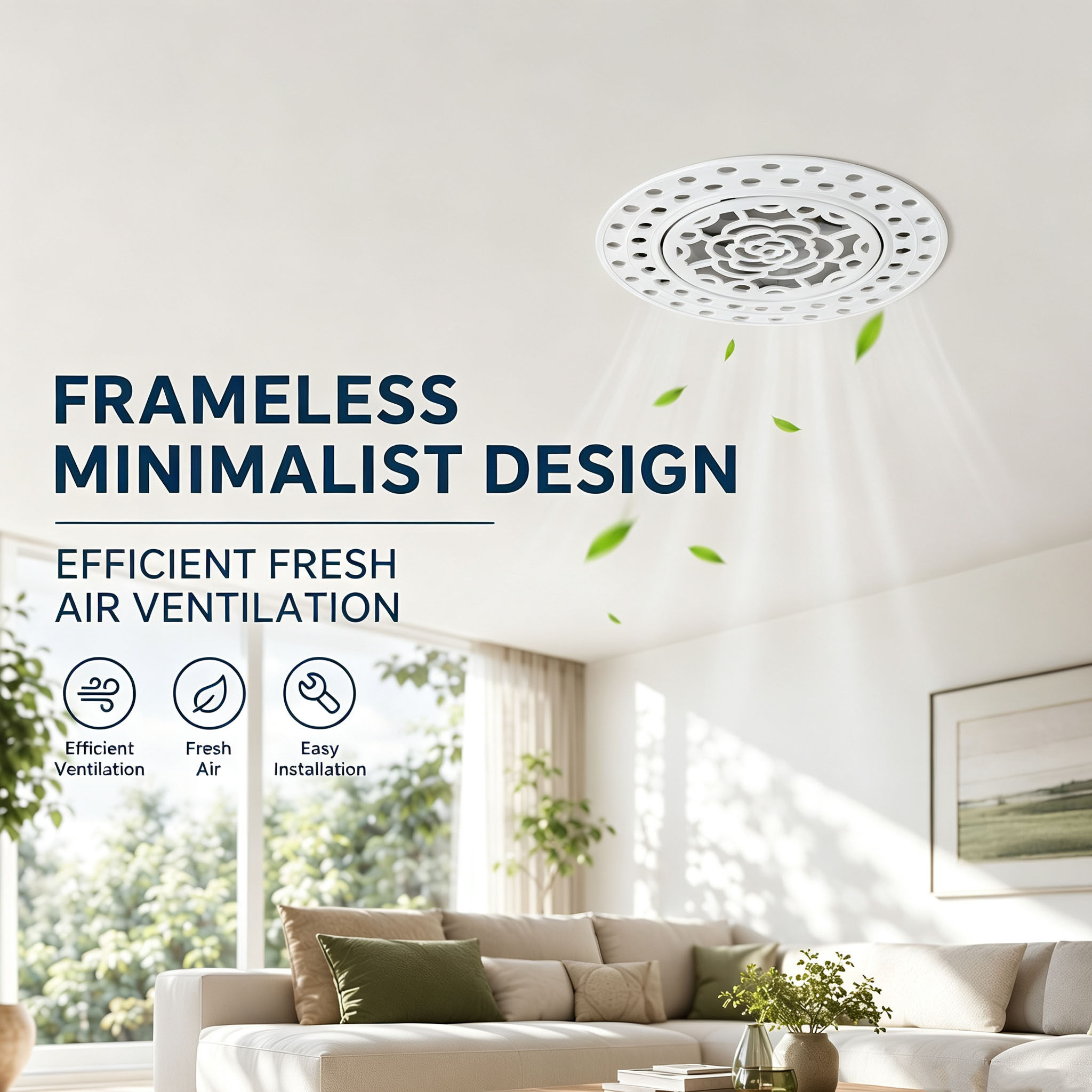 Round Recessed Ceiling Air Ven - Home Bathroom Vent 评论和价格