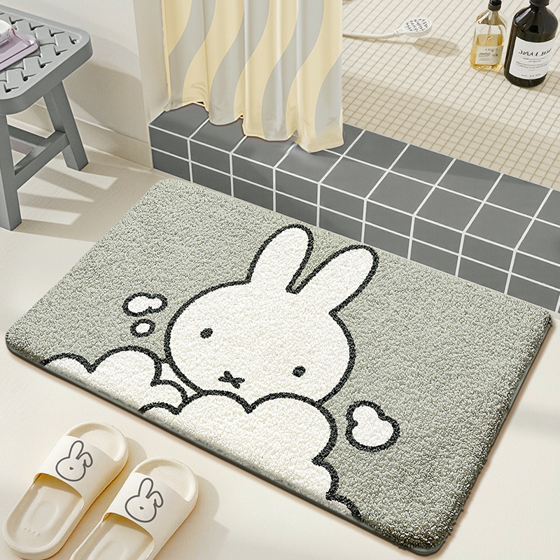 Kawaii Miffy Floor Mat Cute Ca - Home Edit Bathroom 评论和价格
