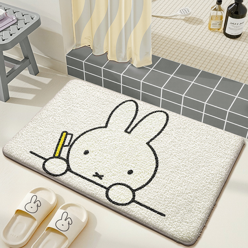 Kawaii Miffy Floor Mat Cute Ca - Home Edit Bathroom 评论和价格