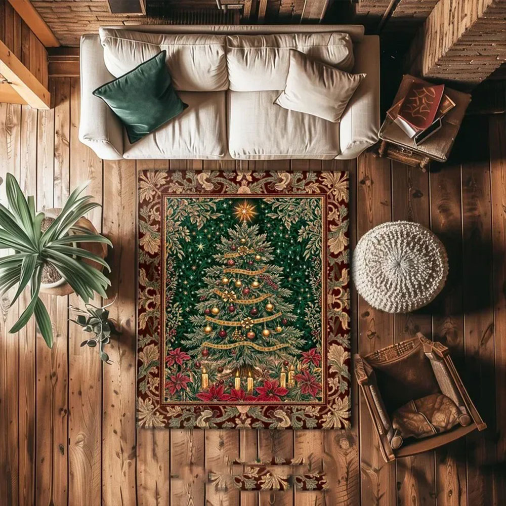 Christmas Santa Sleigh Rug Fes - Home Bathroom Scene 评论和价格