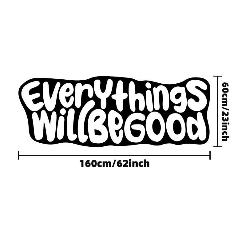 VIKAMA Everything Will Be Good - Home Goods Bathroom Rugs 评论和价格