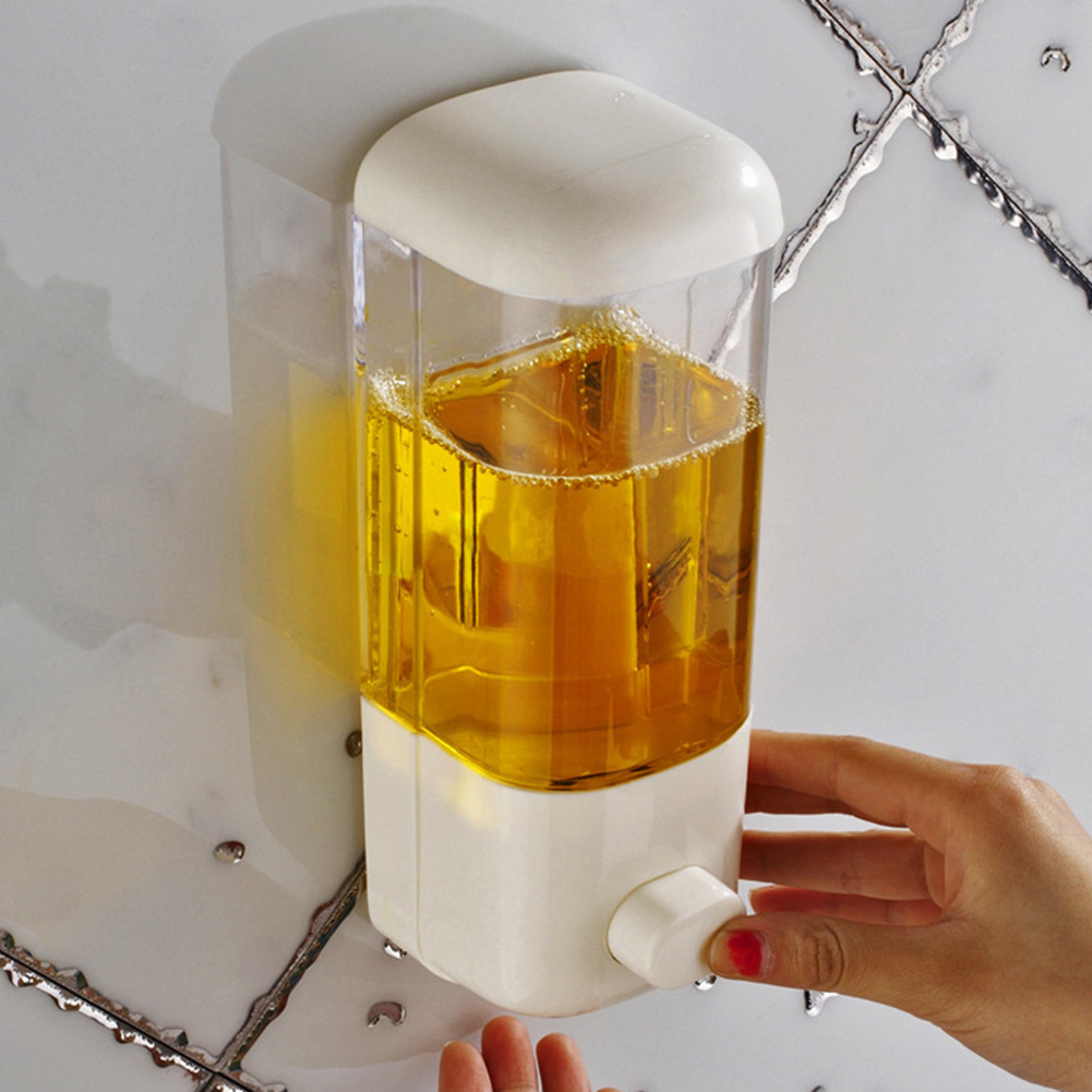 500ML Wall Mounted Soap Dispen - Home Bathroom Wall Soap Dispenser 评论和价格