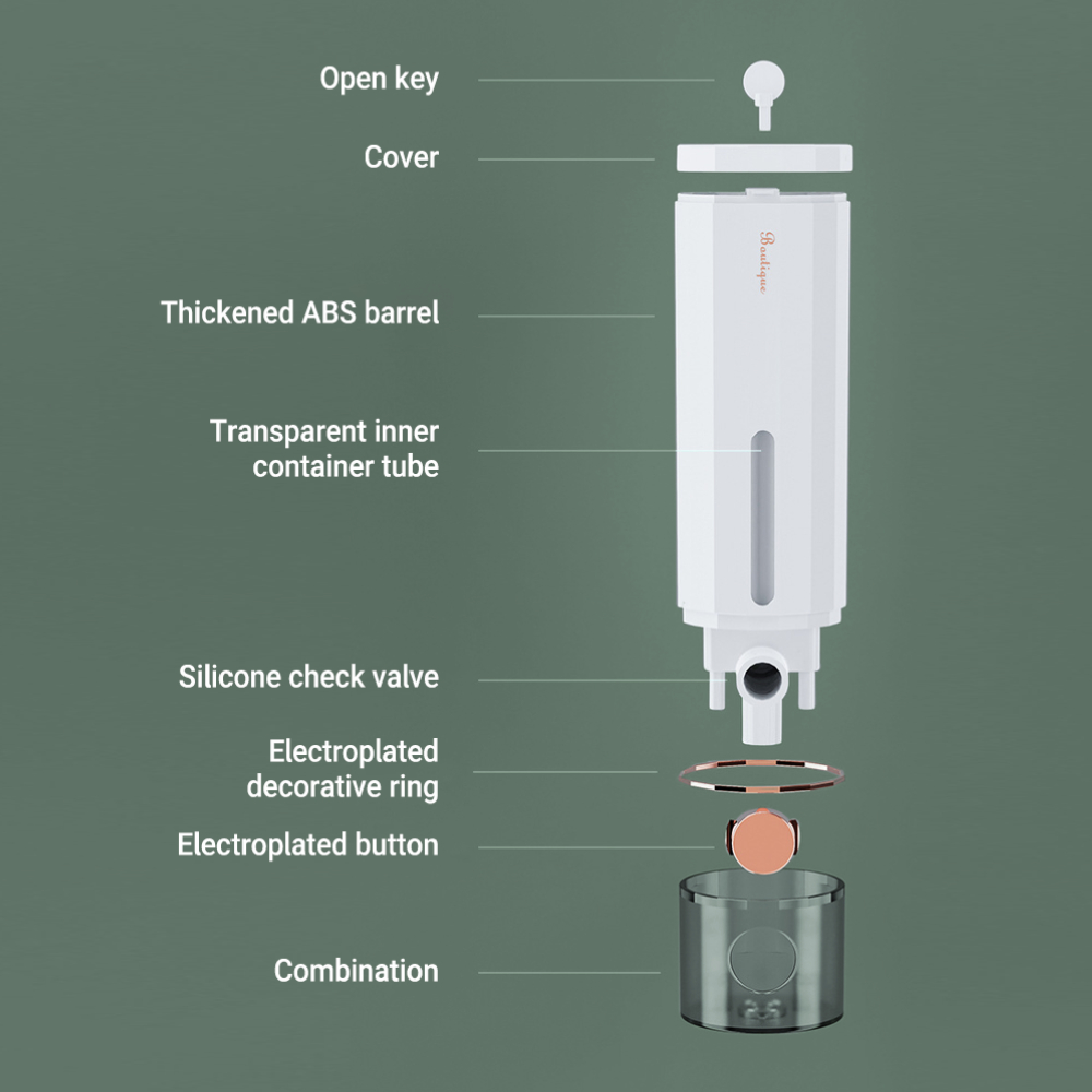 Manual Press Soap Dispenser 45 - Home Bathroom Wall Soap Dispenser 评论和价格