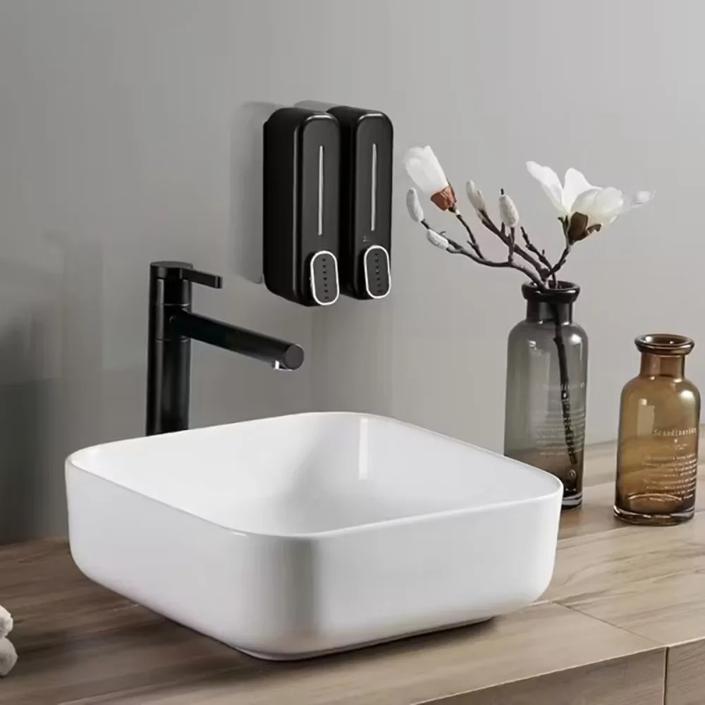 Wall Mounted Manual Soap Dispe - Home Bathroom Wall Soap Dispenser 评论和价格