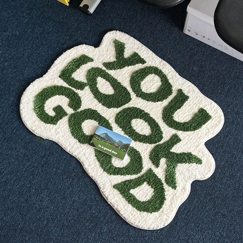 Tufted You Look Good Rug Custo - Home Goods Bathroom Rugs 评论和价格