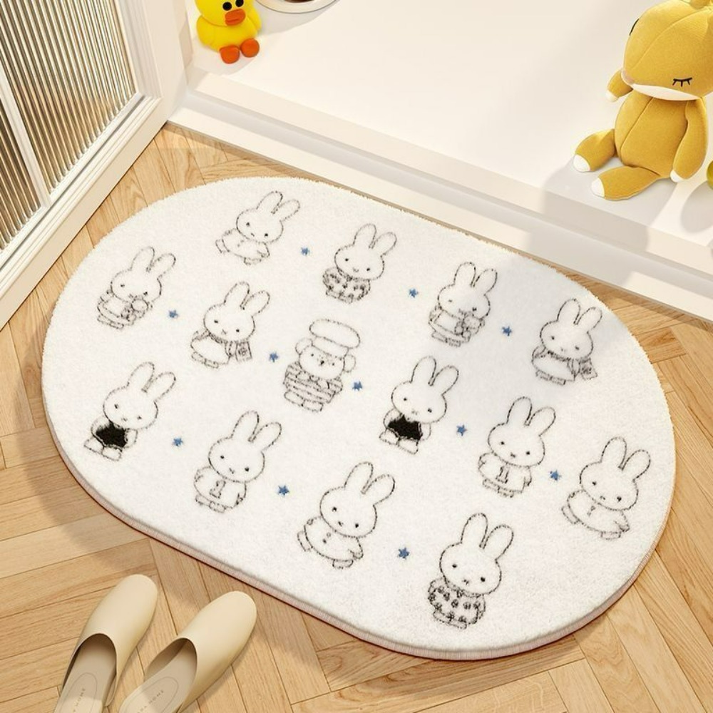 Miffy Cartoon Floor Mat Soft I - Home Edit Bathroom 评论和价格