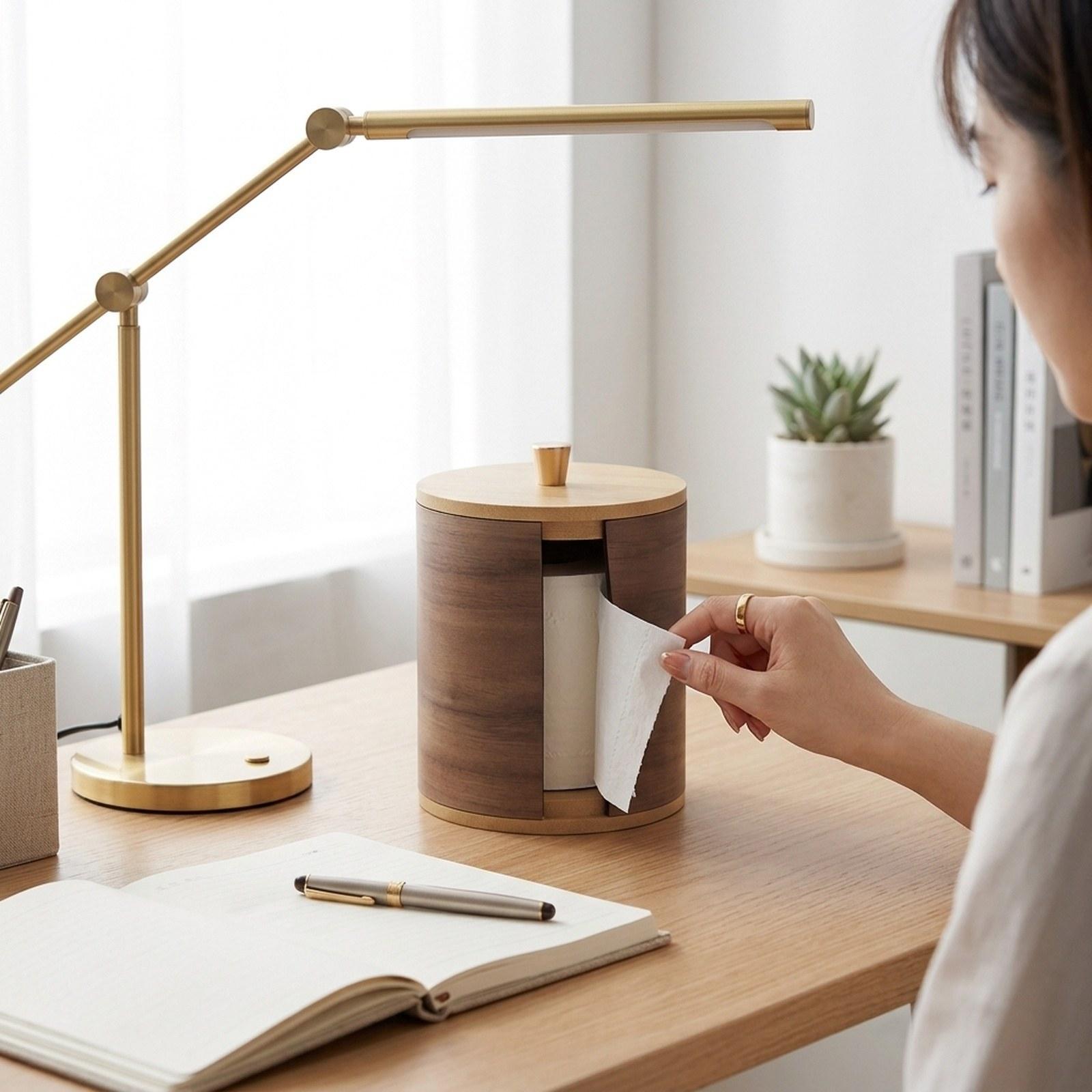 Paper Towel Holder with Walnut - Home Bathroom Paper Towel Holder 评论和价格
