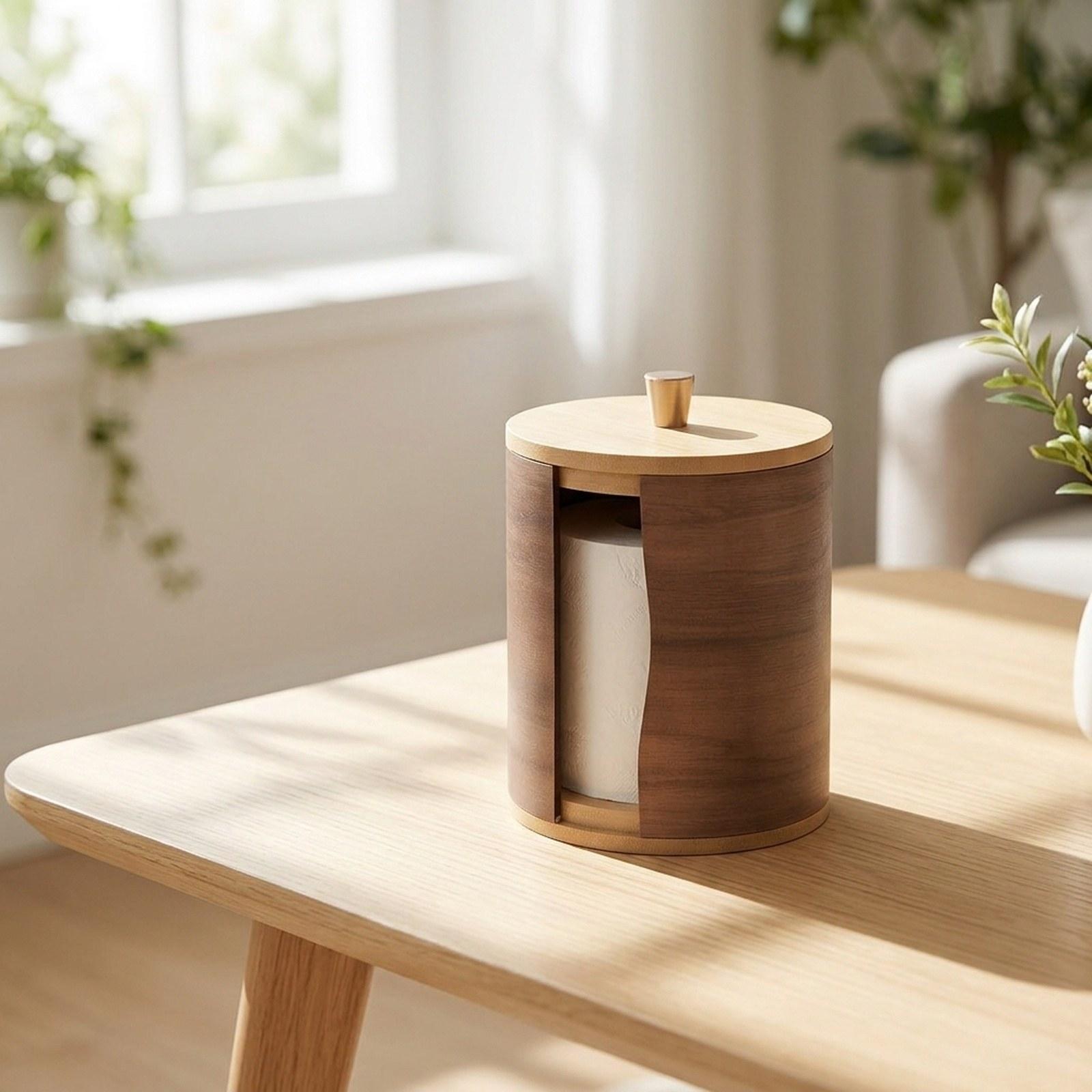 Paper Towel Holder with Walnut - Home Bathroom Paper Towel Holder 评论和价格