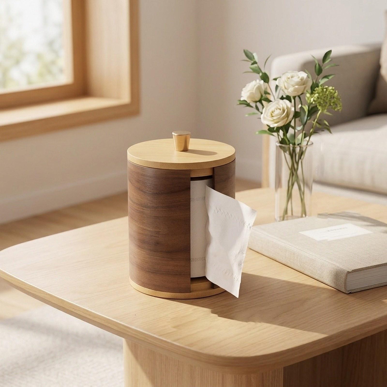Paper Towel Holder with Walnut - Home Bathroom Paper Towel Holder 评论和价格