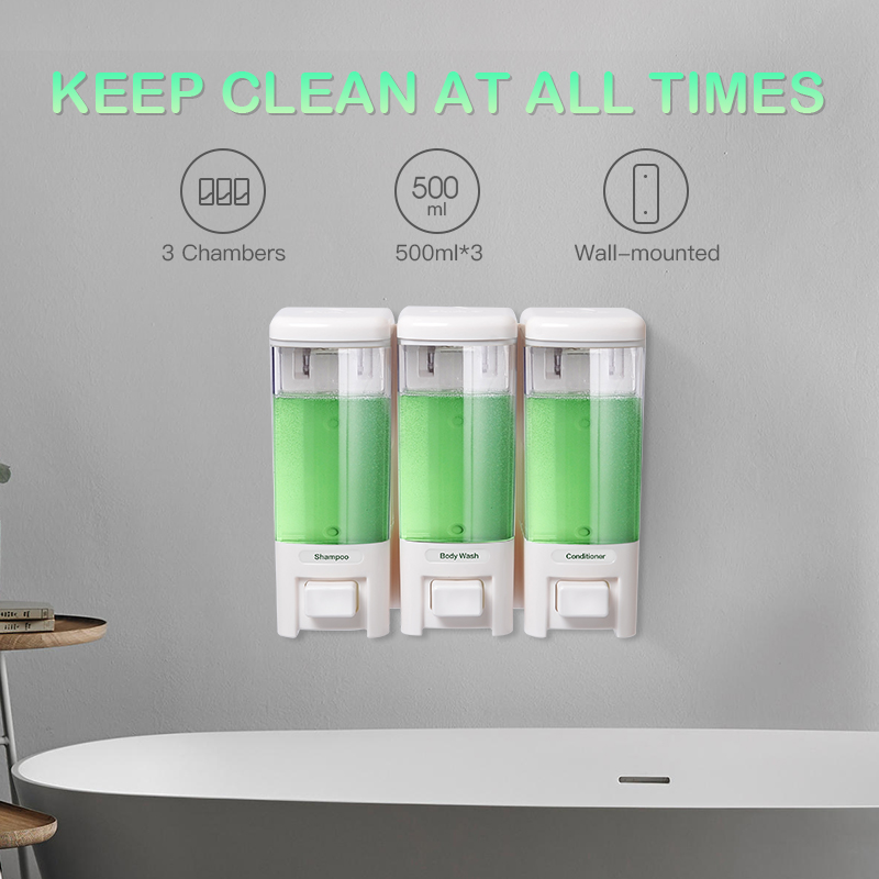 SVAVO Liquid Soap Dispenser Wa - Home Bathroom Wall Soap Dispenser 评论和价格