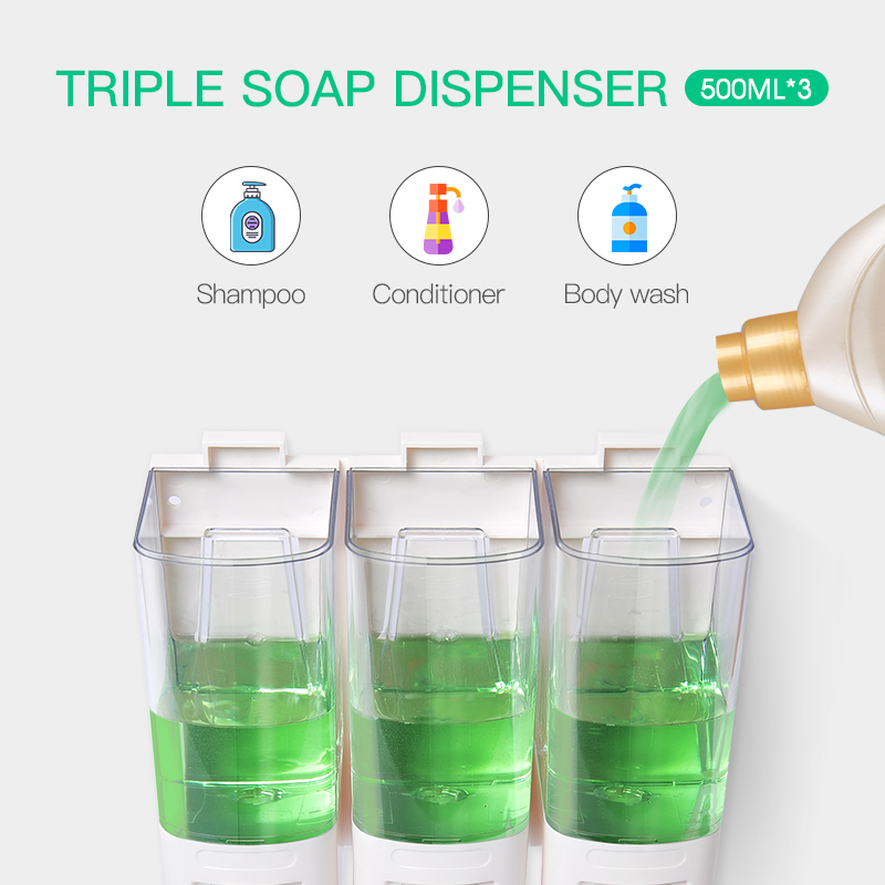 SVAVO Liquid Soap Dispenser Wa - Home Bathroom Wall Soap Dispenser 评论和价格