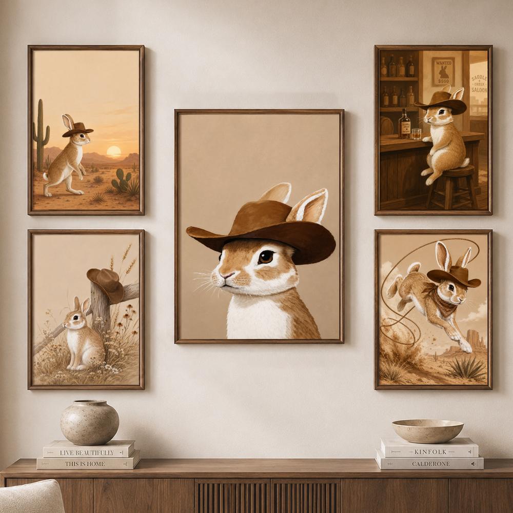 Western Cowboy Rabbit Desert S - Home Bathroom Scene 评论和价格