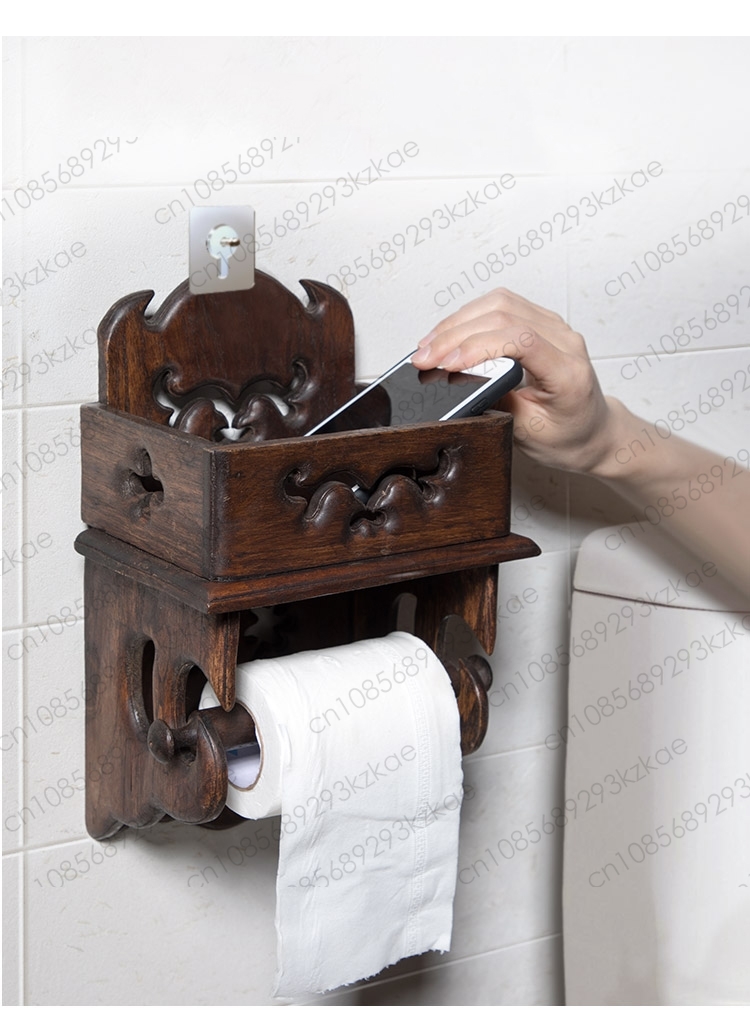 Wooden Paper Towel Holder Toil - Home Bathroom Paper Towel Holder 评论和价格