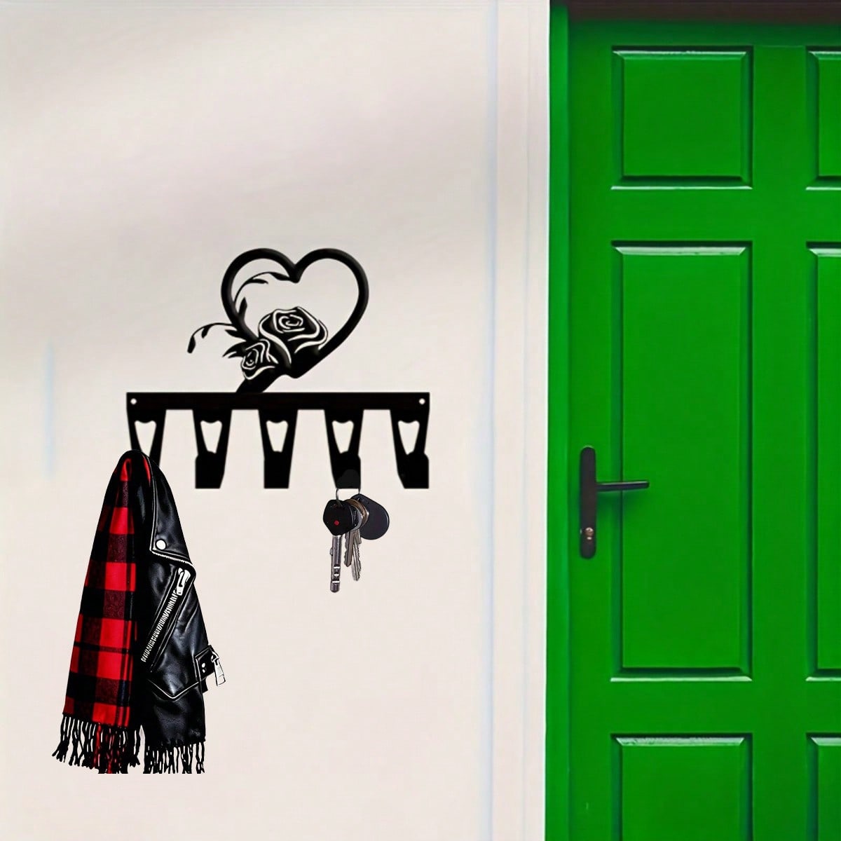 Brand Modern 5‑Hook Abstract H - Home Bathroom Organizer 评论和价格