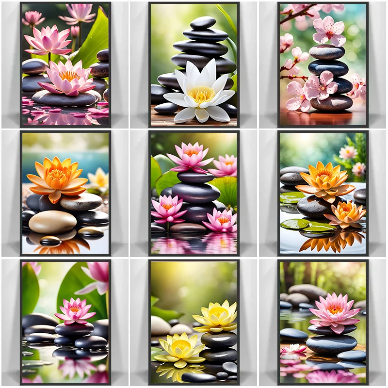 Pink Lily Tranquility Spa Zen  - Home Bathroom Scene 评论和价格