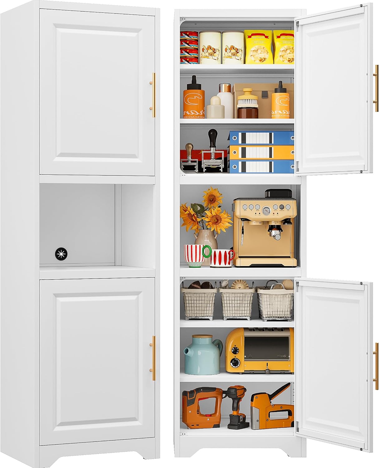 67 Inch Tall Narrow Storage Ca - Home Bathroom Organizer 评论和价格
