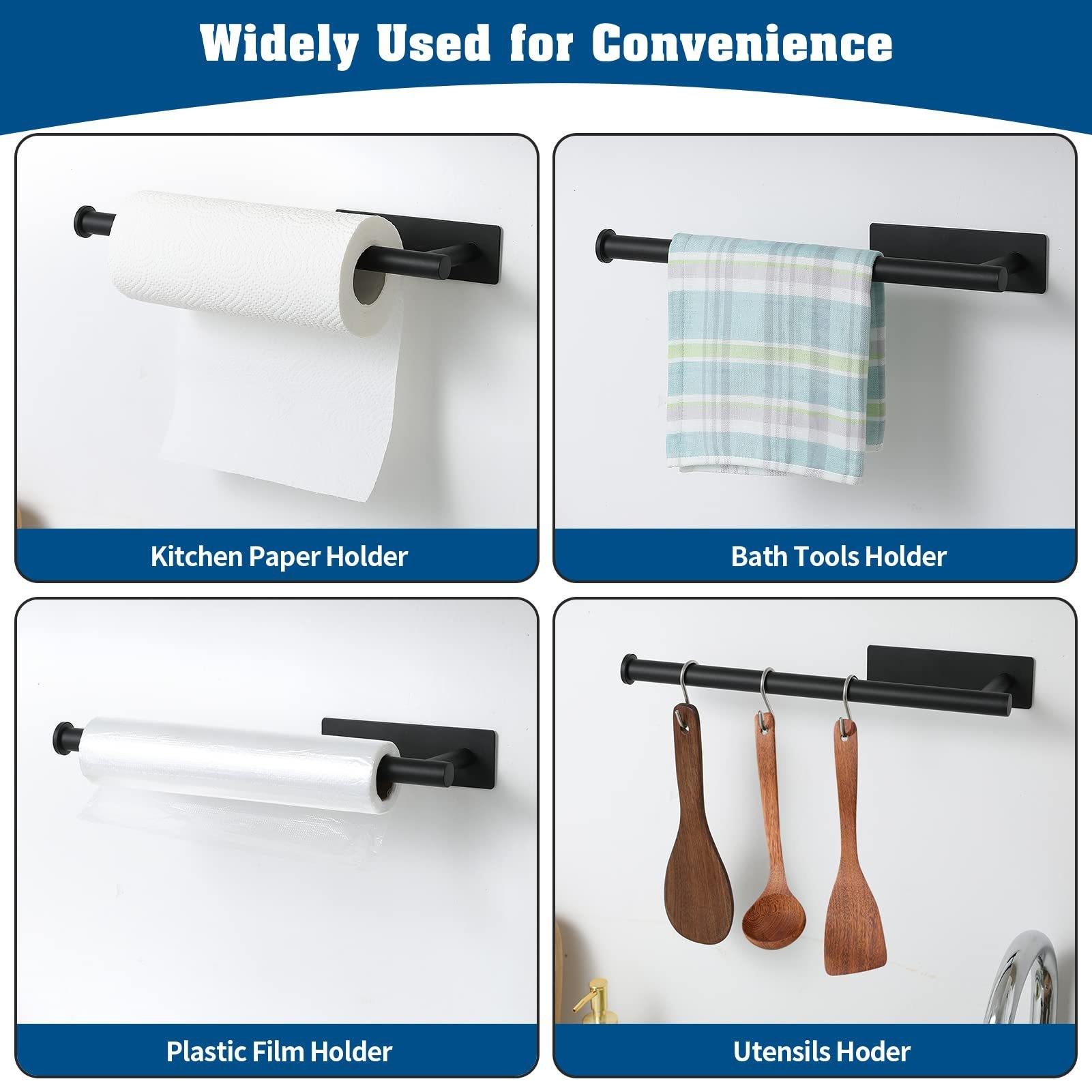 Minimalist Stainless Steel Wal - Home Bathroom Paper Towel Holder 评论和价格