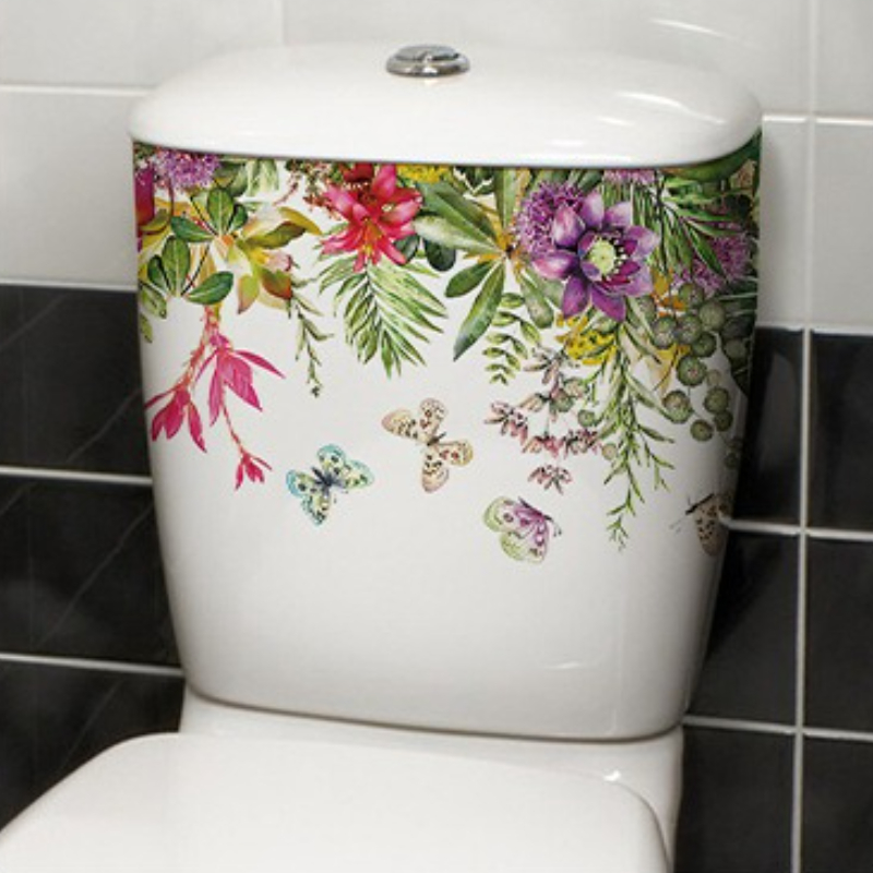 Vibrant Spring Butterfly Flowe - Home Bathroom Layout 评论和价格