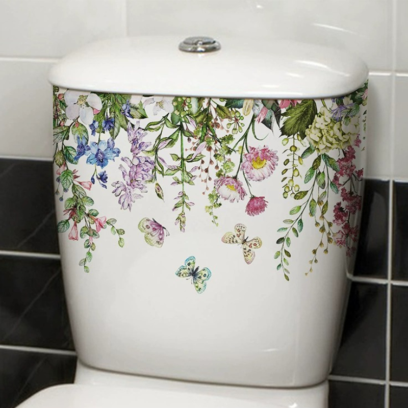 Vibrant Spring Butterfly Flowe - Home Bathroom Layout 评论和价格