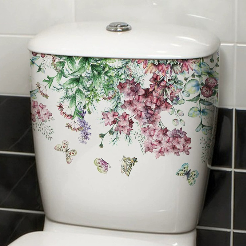 Vibrant Spring Butterfly Flowe - Home Bathroom Layout 评论和价格