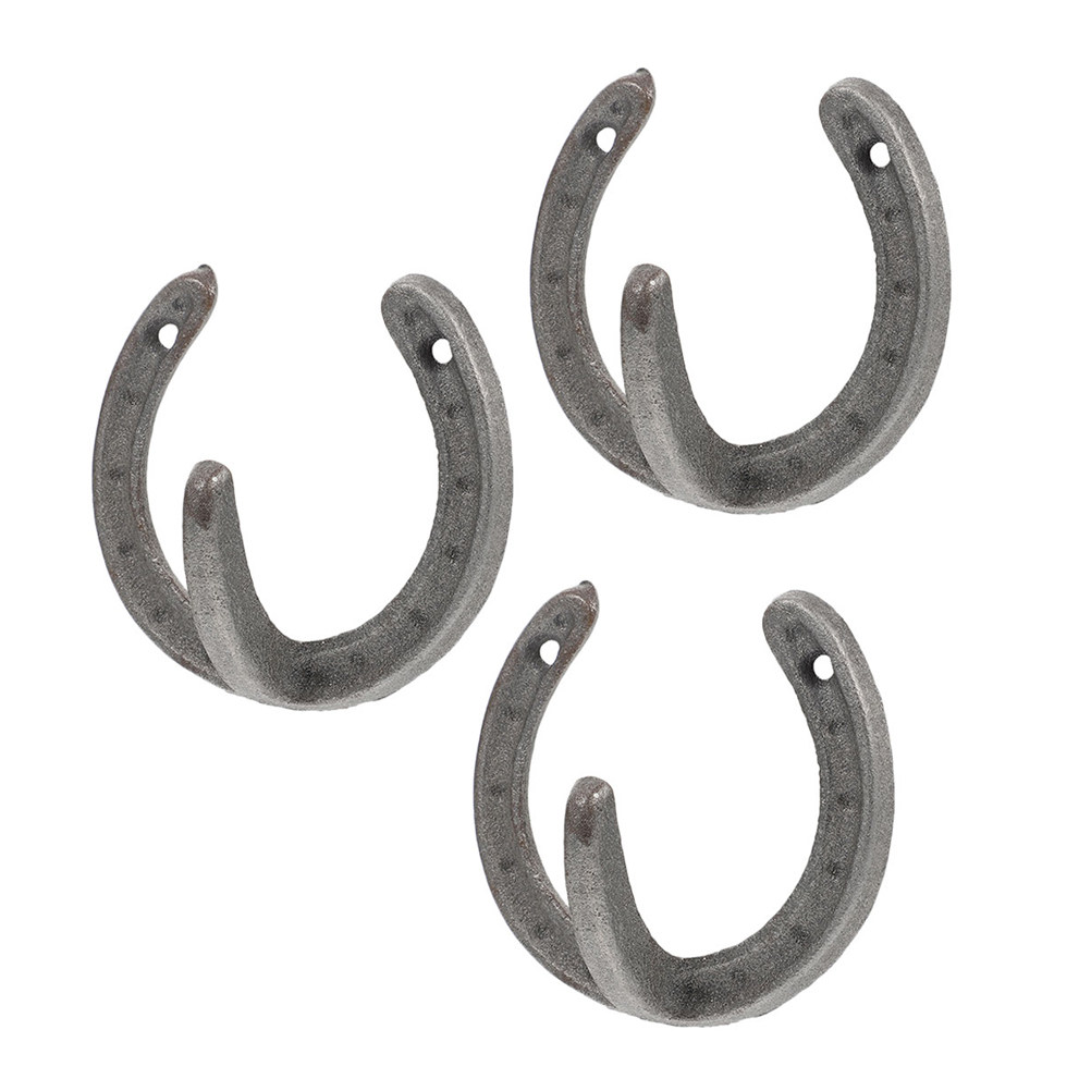 3Pcs Horseshoe Shape Wall Hook - Home Bathroom Organizer 评论和价格