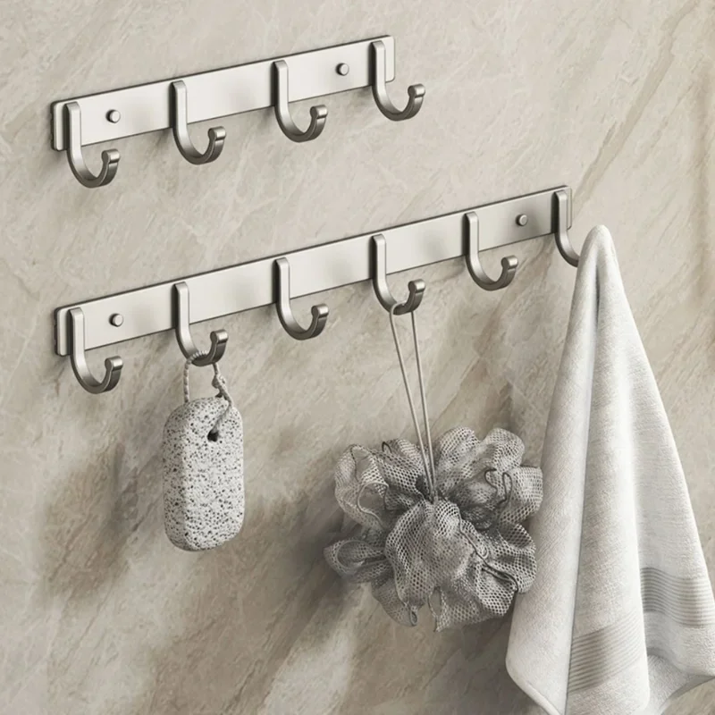 Aluminum Wall Hook Rack – No-D - Home Bathroom Organizer 评论和价格