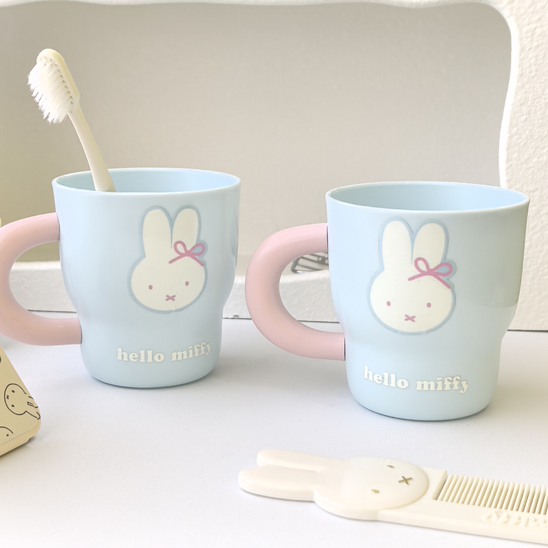Miffy Rabbit Cartoon Pattern T - Home Edit Bathroom 评论和价格