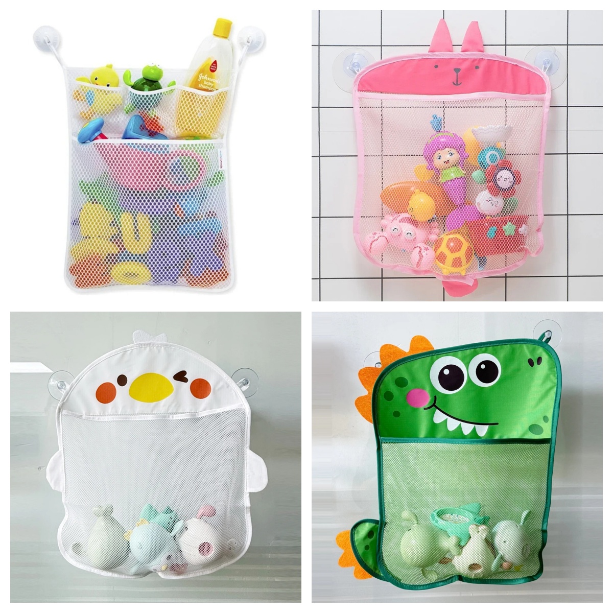 Baby Bathroom Mesh Bag Cartoon - Home Bathroom Organizer 评论和价格