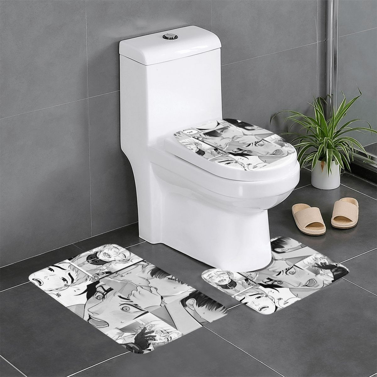 The Good Yaoi Boys 3 Pcs Bath  - Home Goods Bathroom Rugs 评论和价格