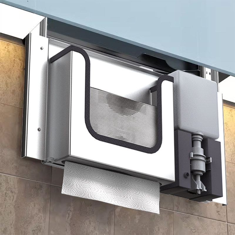 Stainless Steel Hidden Paper T - Home Bathroom Wall Soap Dispenser 评论和价格