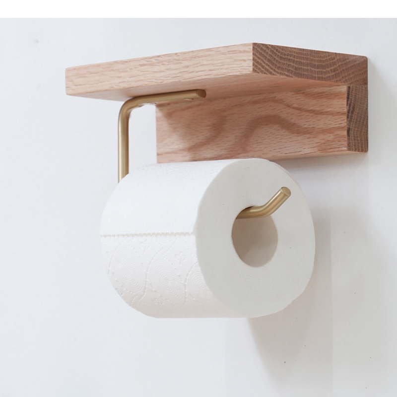Wooden Tissue Holder Roll Pape - Home Bathroom Paper Towel Holder 评论和价格