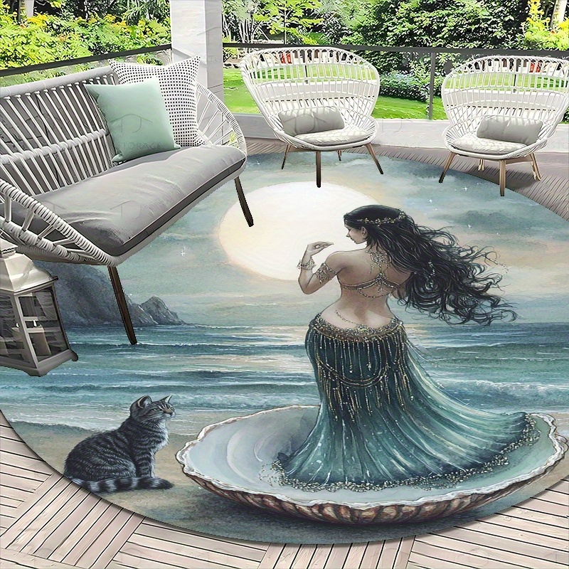 Mermaid and marine scene Flann - Home Bathroom Scene 评论和价格