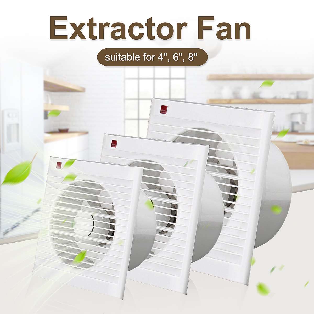 4 Inch 6 Inch 8 Inch 220V Mute - Home Bathroom Vent 评论和价格